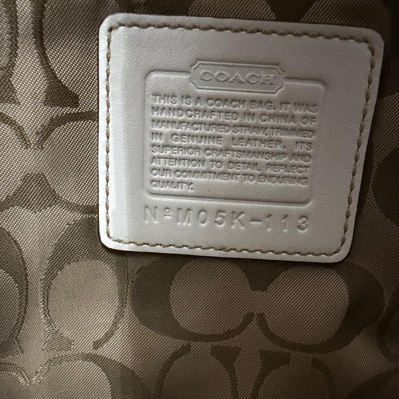 Coach Cream and Tan Tote Bag - Picture 11 of 14